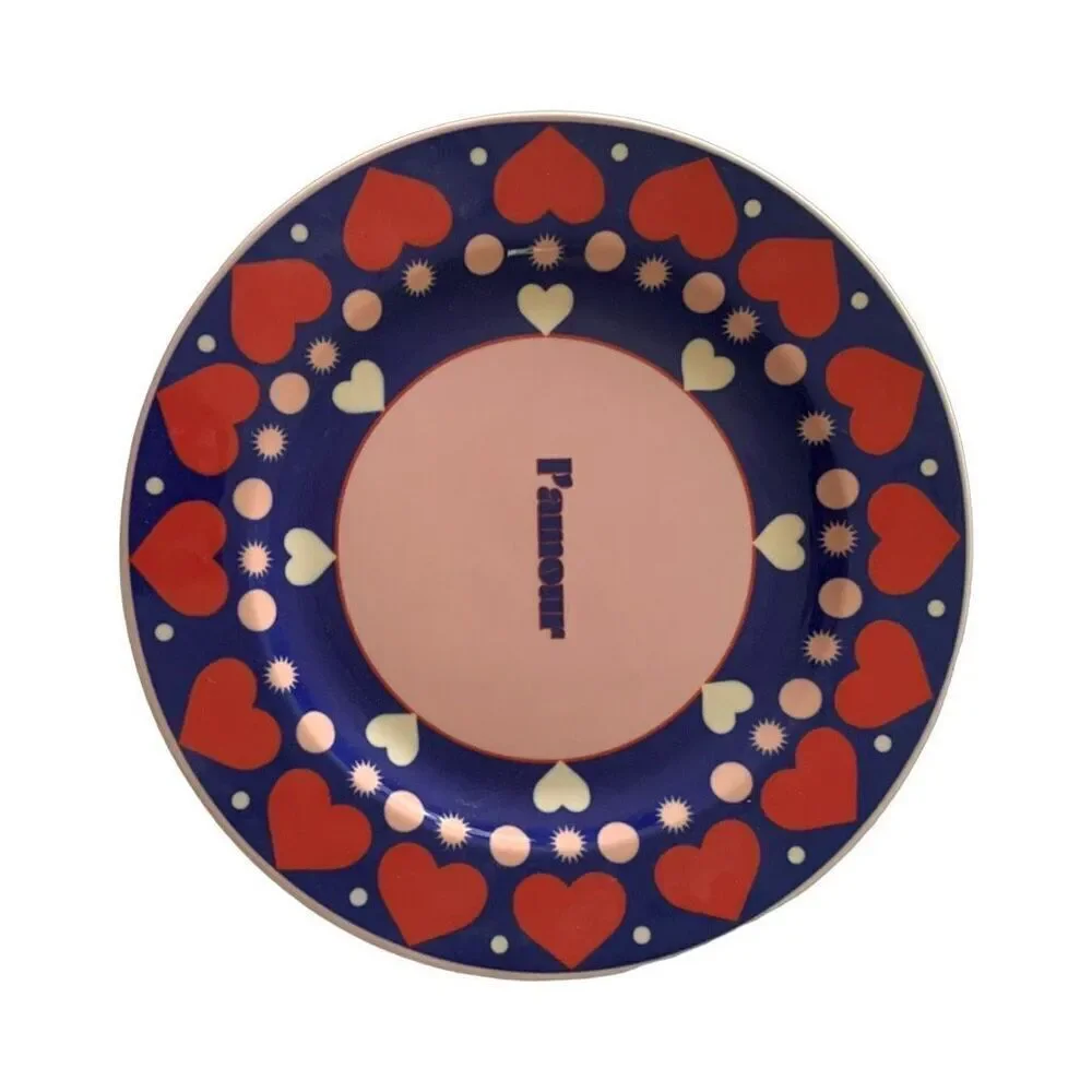Maeve by Anthro Hand-painted Multicolor Dessert Plates - Set of 4